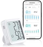 Inkbird WiFi Thermometer Hygrometer, IBS-TH3 Plus Indoor Temperature Humidity Sensor with Wi...